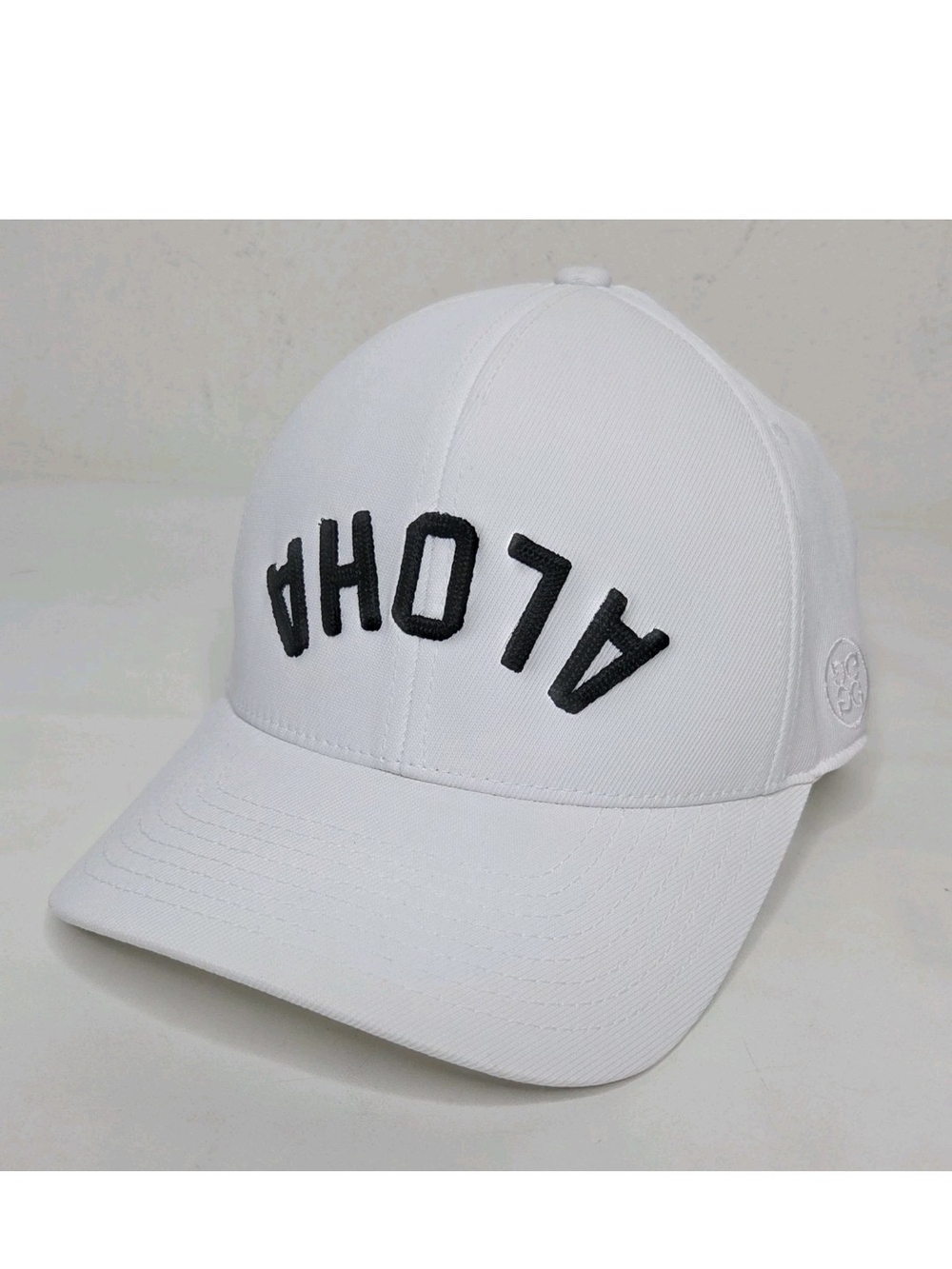 G/Fore ALOHA Upside Down Cap Golf Hawaii Snapback White Resort Exclusive Premium